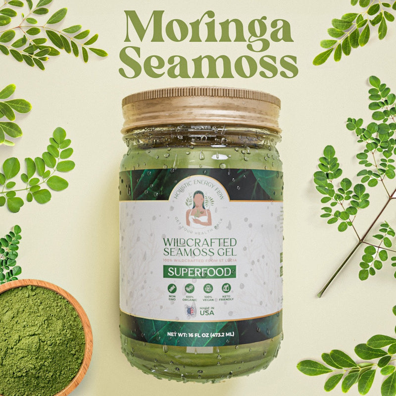 Moringa Seamoss - Healthy Heart, Magnesium, Kidney, Bone, Diabetes, Immune, Digestion Health + More