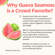 Guava Seamoss - Immunity Boost, Skincare, Constipation, Rich in Iron, Folic Acid, Vitamin A,B,C, Fiber, Kid Friendly*