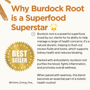 Burdock Root Seamoss (Natural Diuretic, Aids w| Diabetes, Prostate Health, Hair Growth, Eczema, Liver, Kidney + More)