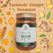 Turmeric Seamoss Gel (Inflammation, Arthritis, Heart + Lung Health/Asthma + more)