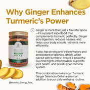 Turmeric Seamoss Gel (Inflammation, Arthritis, Heart + Lung Health/Asthma + more)