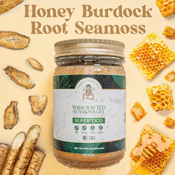 Burdock Root Seamoss (Natural Diuretic, Aids w| Diabetes, Prostate Health, Hair Growth, Eczema, Liver, Kidney + More)