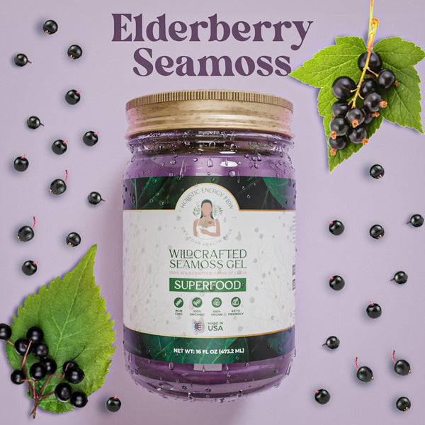 Elderberry Seamoss (Immune Booster, Lung Health, Anti Inflammatory, Bone Health)