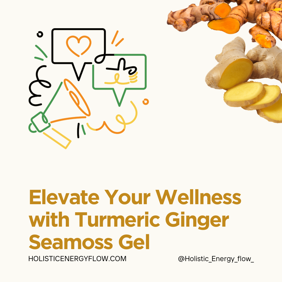 Turmeric Seamoss Gel (Inflammation, Arthritis, Heart + Lung Health/Asthma + more)