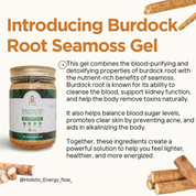 Burdock Root Seamoss (Natural Diuretic, Aids w| Diabetes, Prostate Health, Hair Growth, Eczema, Liver, Kidney + More)