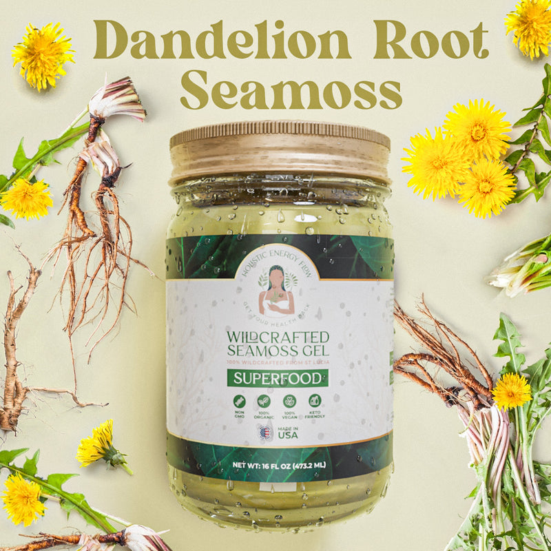 Dandelion Root Seamoss Gel - (Liver, Gallbladder, Kidney, Heart, Immune System)