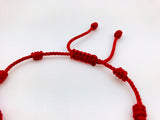 7 Knot Red Bracelet
