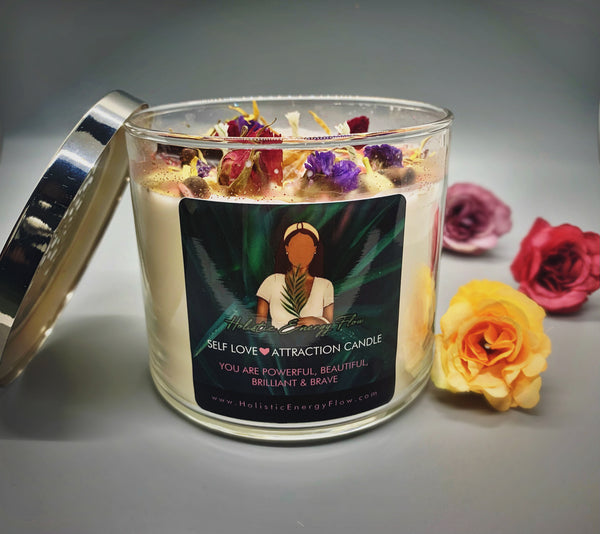 Self Love + Attraction Intention Candle (3 wicks)